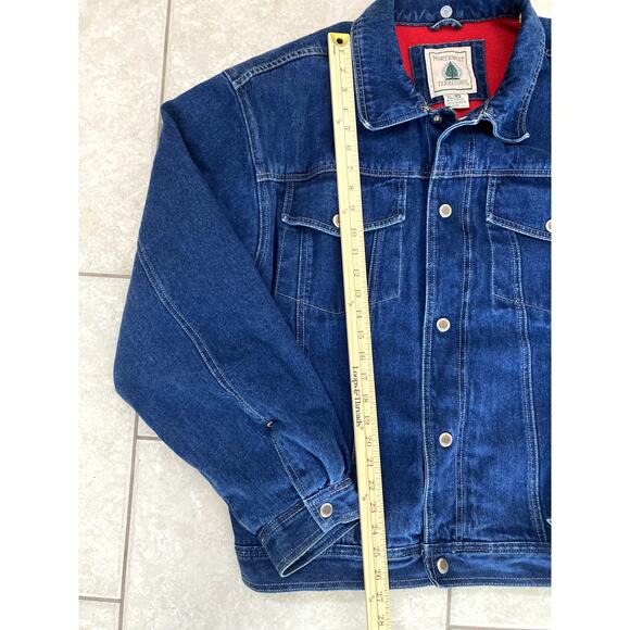 VTG Northwest Territory Coat Denim XL/EG Chore Jacket Barn Western Heavyweight - Picture 4 of 7